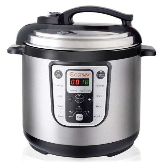Costway 1250W 8 quart Programmable Stainless Steel Electric