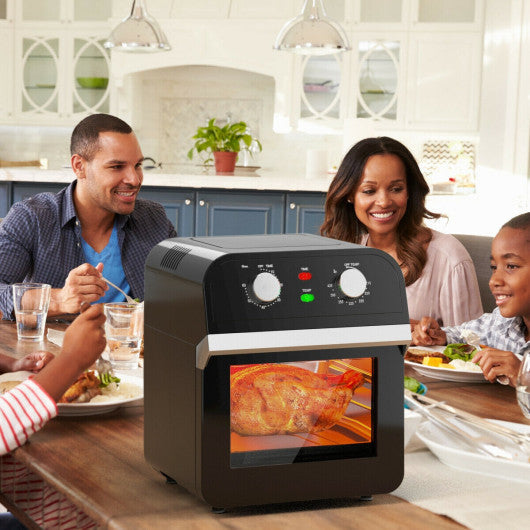 Costway 12.7 QT 1600W Electric Rotisserie Dehydrator Convection Air Fryer Toaster Oven