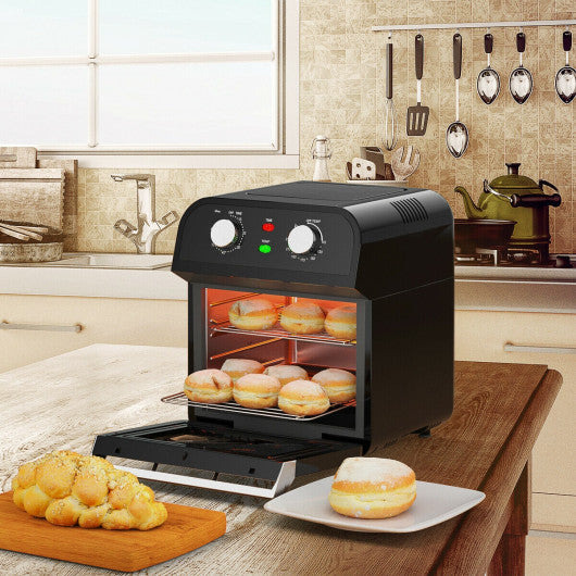Costway 12.7 QT 1600W Electric Rotisserie Dehydrator Convection Air Fryer Toaster Oven