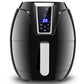 Costway 1400W 3.4Qt Time Control Touch LCD Electric Air Fryer