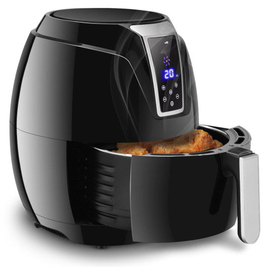 Costway 1400W 3.4Qt Time Control Touch LCD Electric Air Fryer