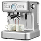 Costway 15 Bar Semi-Auto Espresso Coffee Maker Machine with Milk Frother Steam Wand