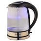 Costway 1500 W 2.0 L Electric Glass Kettle with Blue LED Light