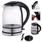 Costway 1500 W 2.0 L Electric Glass Kettle with Blue LED Light