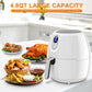 Costway 1500 W 4.8 Quart Electric Digital LCD Screen Timer Air Fryer-White