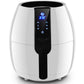 Costway 1500 W 4.8 Quart Electric LCD Touch Screen Timer Air Fryer-White