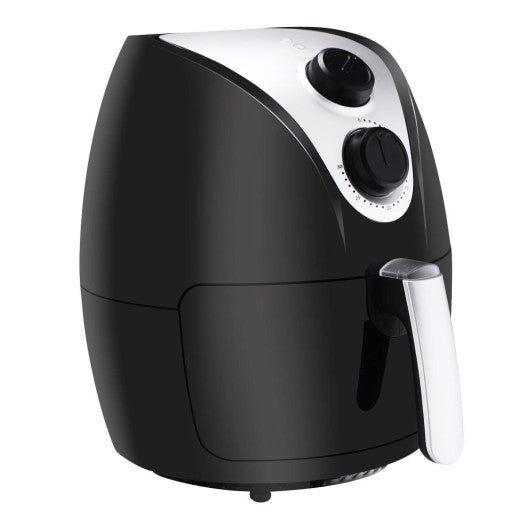 Costway 1500W Black Electric Air Fryer Cooker with Rapid Air Circulation System Low-Fat