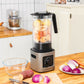 Costway 1500W Silver 5-Speed Countertop Smoothie Blender with 5 Presets and 68oz Tritan Jar