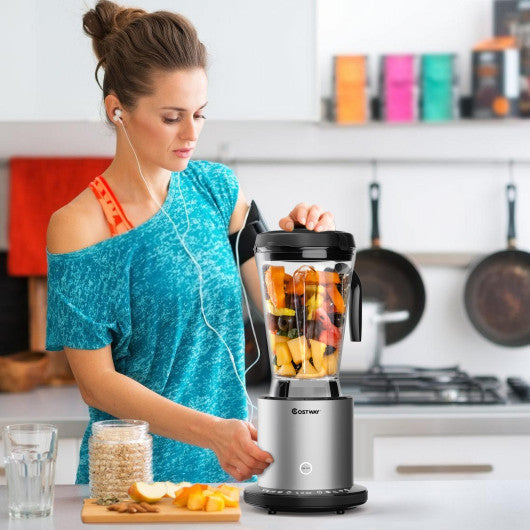 Costway 1500W Smoothie Maker High Power Blender with 10 Speeds