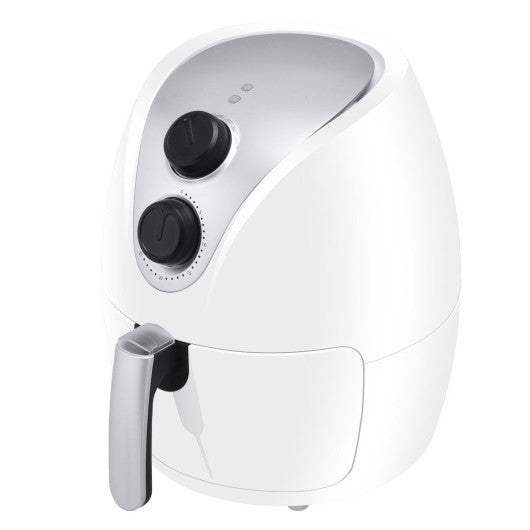 Costway 1500W White Electric Air Fryer Cooker with Rapid Air Circulation System Low-Fat