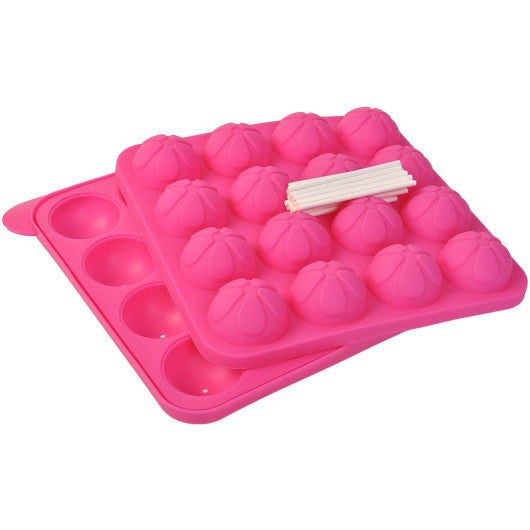 Costway 16 Cup Cake Silicone Baking Top Mold Pan