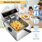 Costway 1700W Single Electric Deep Fryer with Basket Scoop Unit