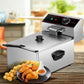 Costway 1700W Single Electric Deep Fryer with Basket Scoop Unit