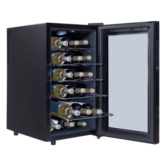 Costway 18 Bottle Freestanding Thermoelectric Wine Cooler