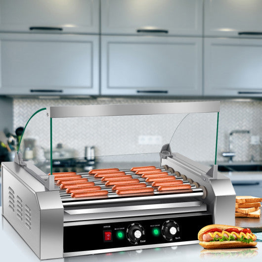 Costway 18 Hotdog 7 Roller Grill Commercial Cooker