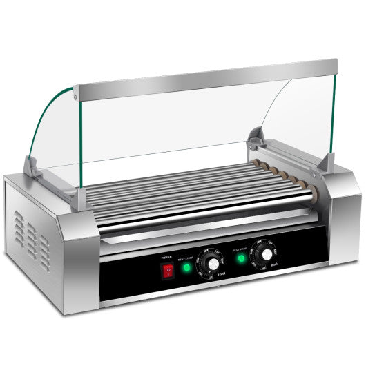 Costway 18 Hotdog 7 Roller Grill Commercial Cooker