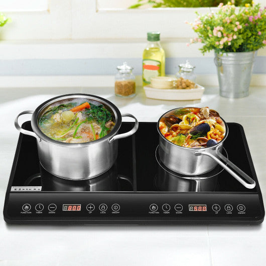Costway 1800W Countertop Burner Electric Dual Digital Induction Cooker