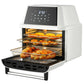 Costway 19 QT White Multi-functional Air Fryer Oven 1800W Dehydrator Rotisserie