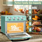 Costway 19 Qt Green Dehydrate Convection Air Fryer Toaster Oven with 5 Accessories