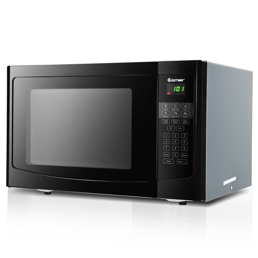 Costway 1.1 Cubic Feet Programmable Microwave Oven 1000W LED Display