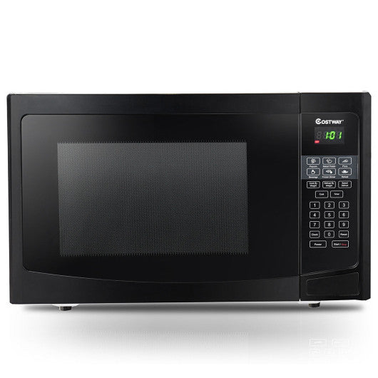 Costway 1.1 Cubic Feet Programmable Microwave Oven 1000W LED Display