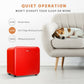 Costway 1.6 Cubic Feet Red Compact Refrigerator with Reversible Door