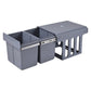 Costway 2 Compartment Pull Out Recycling Waste Bin