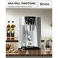 Costway 2-In-1 Silver Ice Maker Water Dispenser 36lbs/24H LCD Display