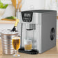Costway 2-In-1 Silver Ice Maker Water Dispenser 36lbs/24H LCD Display