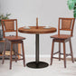 Costway 2 Pieces 24.5 Inch Bar Stools with Rattan Back and Swivel Seat