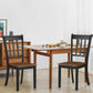 Costway 2 Pieces Black Solid Whitesburg Spindle Back Wood Dining Chairs