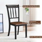Costway 2 Pieces Black Solid Whitesburg Spindle Back Wood Dining Chairs