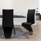 Costway 2 Pieces High Back W/U - Shaped PU Leather Dining Chairs
