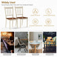 Costway 2 Pieces White Solid Whitesburg Spindle Back Wood Dining Chairs