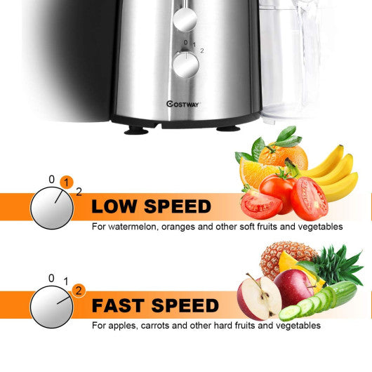 Costway 2 Speed Electric Juice Press for Fruit and Vegetable