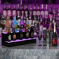 Costway 2 Step LED Lighted Liquor Bottle Display Shelf