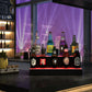 Costway 2 Step LED Lighted Liquor Bottle Display Shelf