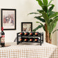 Costway 2-Tier 8-Bottle Display Wine Rackwith Adjustable Foot Pads