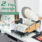 Costway 2-Tier Detachable Dish Rack with Drainboard and 360° Swivel Spout