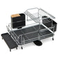 Costway 2-Tier Detachable Dish Rack with Drainboard and 360° Swivel Spout
