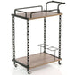 Costway 2-Tier Rolling Kitchen Bar Serving Cart