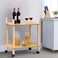 Costway 2 Tier Rolling Utility Storage Rack Serving Cart