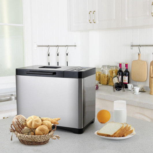 Costway 2 lb. Automatic Stainless Steel Bread Machine