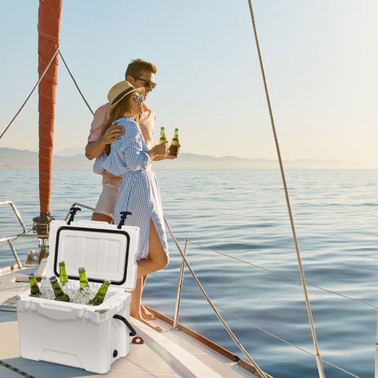 Costway 20 QT Handle Lockable Fishing Camping Cooler Ice Chest