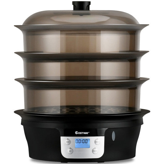 Costway 20 qt Electric Food Steamer Digital Vegetable Pot Cooker