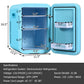 Costway 20L Blue Compact Portable Makeup Skincare Fridge