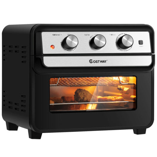 Costway 23 QT 6-in-1 Air Fryer Toaster Oven with 9 Accessories