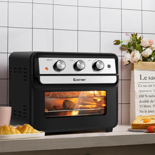 Costway 23 QT 6-in-1 Air Fryer Toaster Oven with 9 Accessories