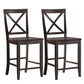 Costway 24" 2 Pack Rubber Wood Frame Kitchen Chairs