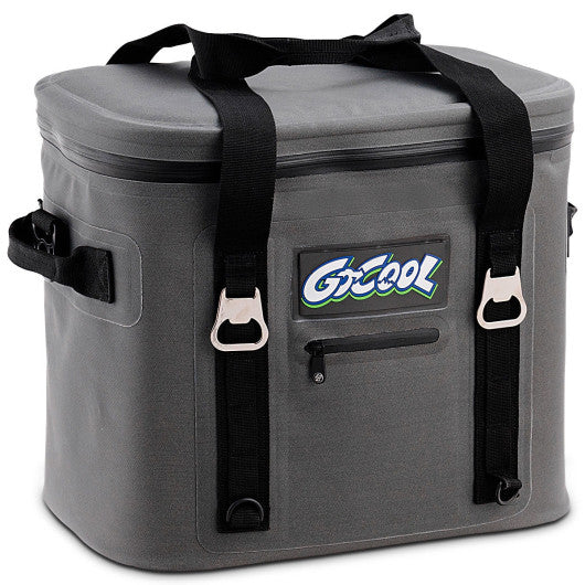 Costway 24-Can Soft Cooler Water-Resistant Leakproof Insulated Lunch Bag